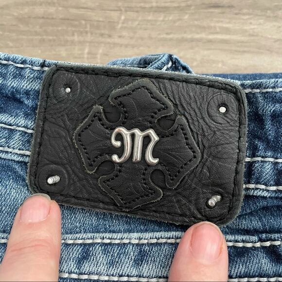 Miss Me black and white spotted cow flaps size 26 - Picture 7 of 15